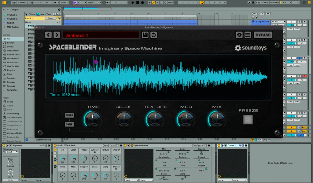 Soundtoys Space Blender plugin interface – free stereo width VST plugin for music producers