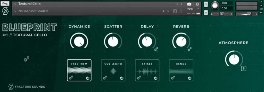 Blueprint Textural Cello – Free cinematic sample library by Fracture Sounds for Kontakt Player – ideal for film composers and ambient music production